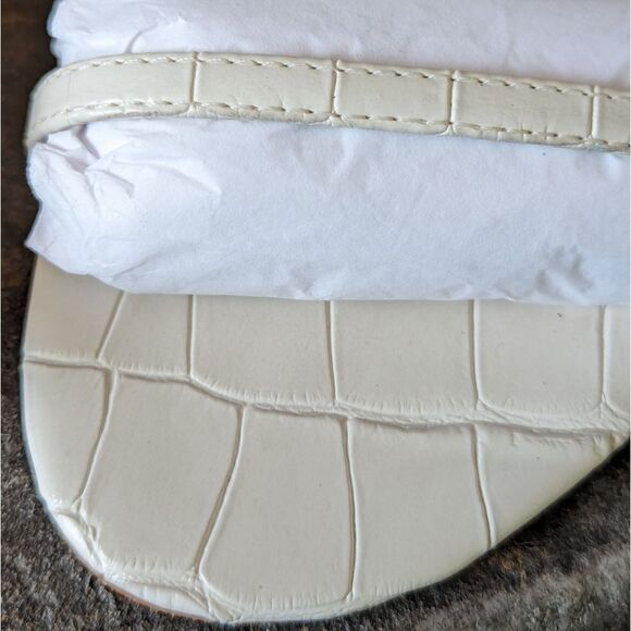 NWT Schutz Sherry Pearl Cream Leather Sandal size 8 - Picture 8 of 13